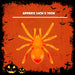 Light Up Spider with Suction Halloween Party, Trick or Treat  Orange