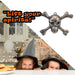 Halloween Wall Decorations Skull & Crossbones Party, Trick or Treat Gold