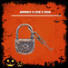 Halloween Decoration Lock, Chain & Key Halloween Party, Trick or Treat  Gold