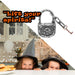 Halloween Decoration Lock, Chain & Key Halloween Party, Trick or Treat Silver
