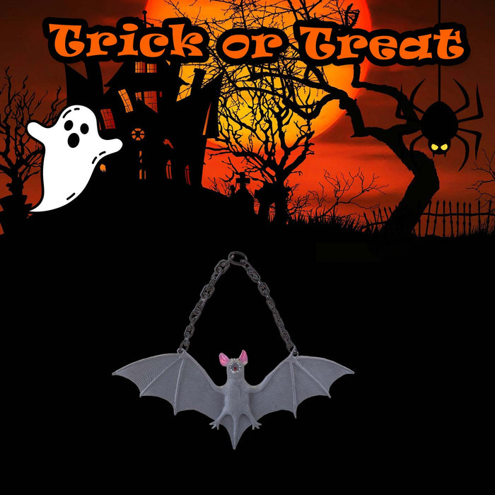 Hanging Bat Decoration Halloween Party, Trick or Treat  Grey