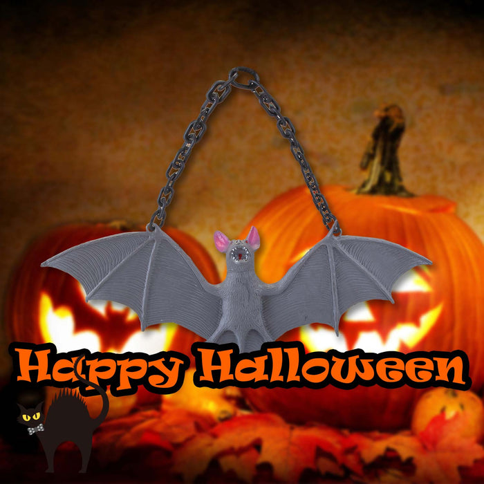 Hanging Bat Decoration Halloween Party, Trick or Treat  Grey