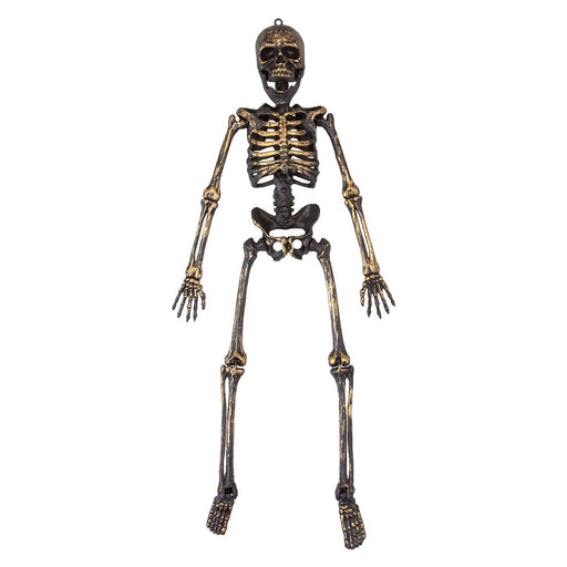 Hanging Skeleton Decoration Halloween Party, Trick or Treat Gold