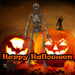 Hanging Skeleton Decoration Halloween Party, Trick or Treat  Gold