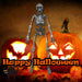 Hanging Skeleton Decoration Halloween Party, Trick or Treat  Silver