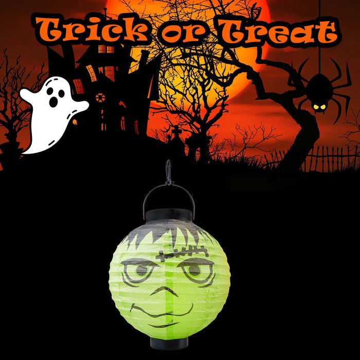 Halloween Paper Lantern Party, Trick or Treat Frankenstein