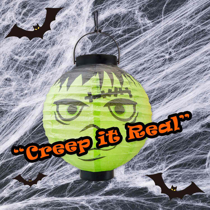 Halloween Paper Lantern Party, Trick or Treat Frankenstein