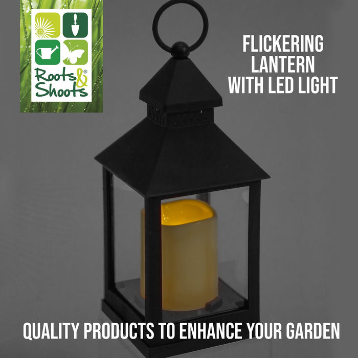 Transparent LED Flickering Flameless Lantern Light