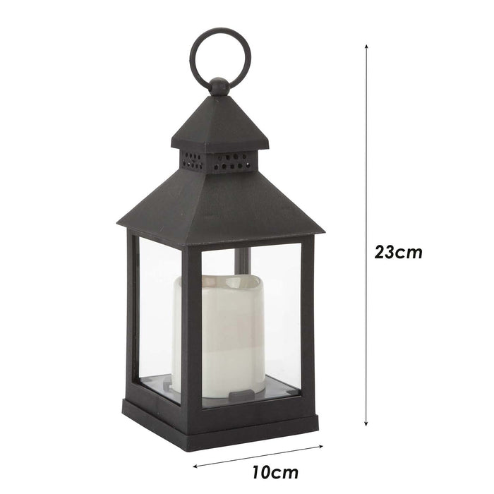 Transparent LED Flickering Flameless Lantern Light
