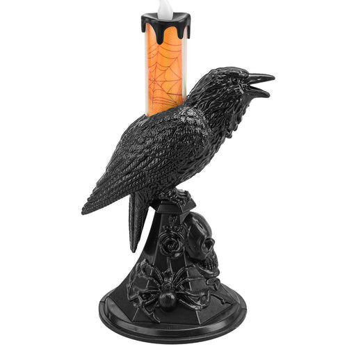 Flameless Halloween Crow Candle Halloween Party, Trick or Treat  Orange