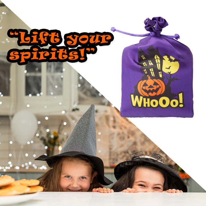 Halloween Bag with Creepy Sounds Halloween Party, Trick or Treat Pumpkin Purple