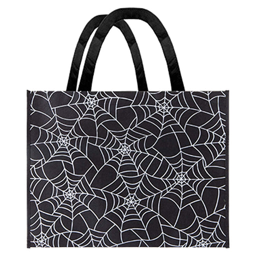 Halloween Shopper Bag Halloween Party, Trick or Treat 40cm x 32cm Black Web