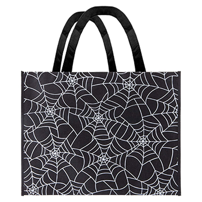 Halloween Shopper Bag Party, Trick or Treat Black Web