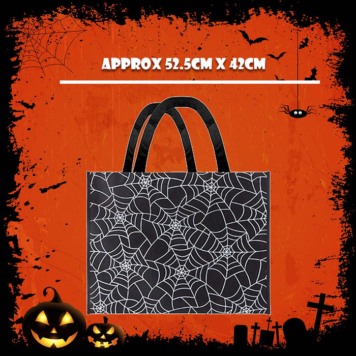 Halloween Shopper Bag Party, Trick or Treat Black Web