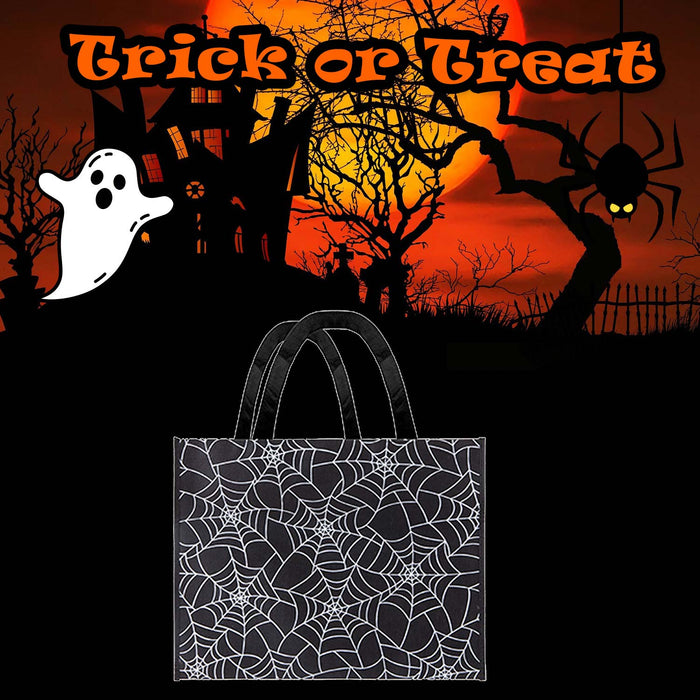 Halloween Shopper Bag Party, Trick or Treat Black Web