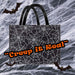 Halloween Shopper Bag Party, Trick or Treat Black Web