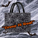 Halloween Shopper Bag Halloween Party, Trick or Treat 40cm x 32cm Black Web