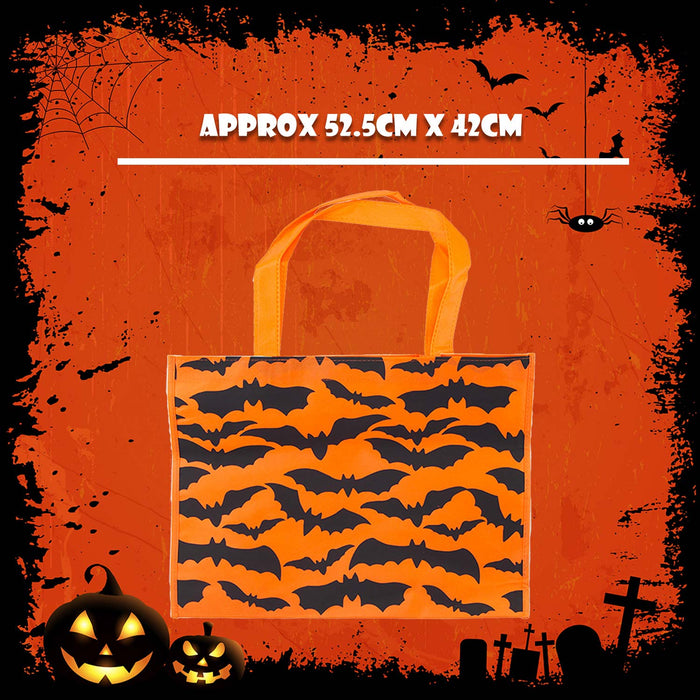 Halloween Shopper Bag Party, Trick or Treat Orange Bat