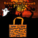 Halloween Shopper Bag Halloween Party, Trick or Treat 40cm x 32cm Orange Bat