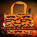 Halloween Shopper Bag Halloween Party, Trick or Treat 40cm x 32cm Orange Bat