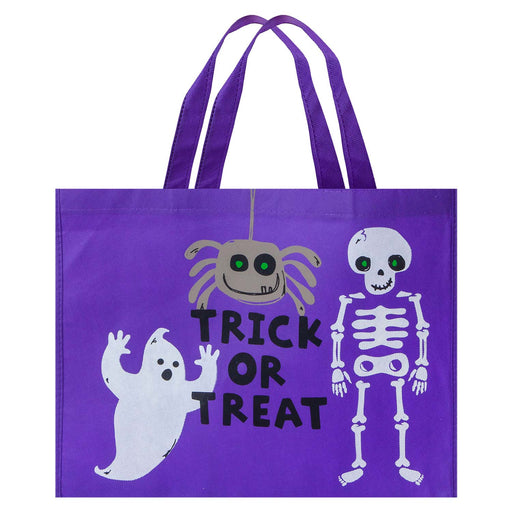 Halloween Shopper Bag Trick or Treat 40cm x 32cm Purple Trick Or Treat