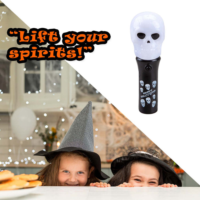 Halloween Light Up Wand Accessory Halloween Party, Trick or Treat 11. 3cm Skull