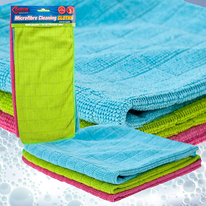 Microfibre Car & Household Cleaning Cloths (3 Pack)