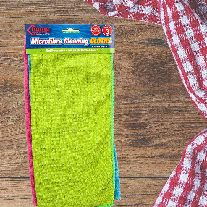 Microfibre Car & Household Cleaning Cloths (3 Pack)