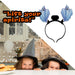 Halloween Headband Fibre Optic Light Up Hallows Party, Trick or Treat 22cm Ghost