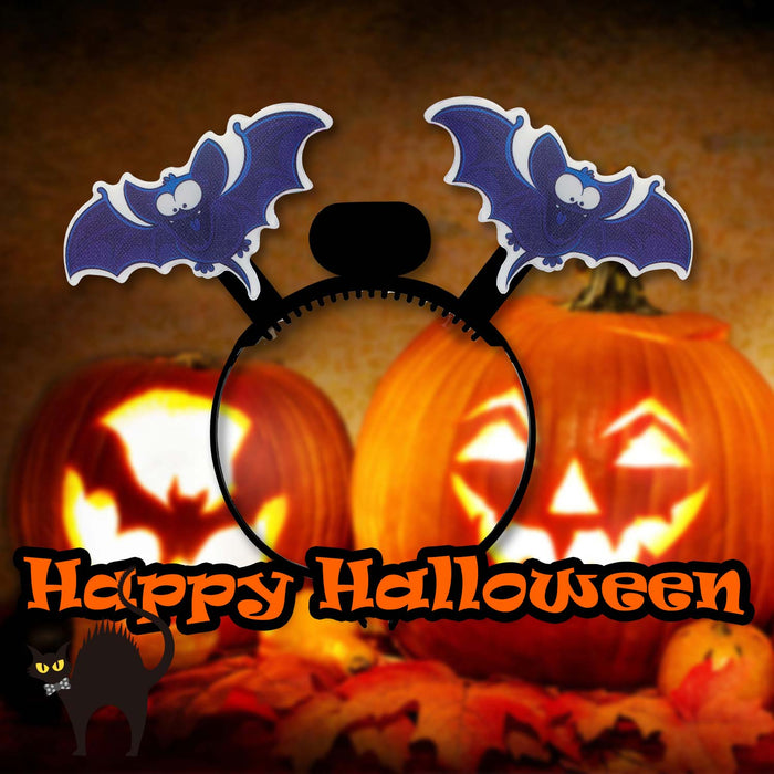 Halloween Headband Fibre Optic Light Up Party, Trick or