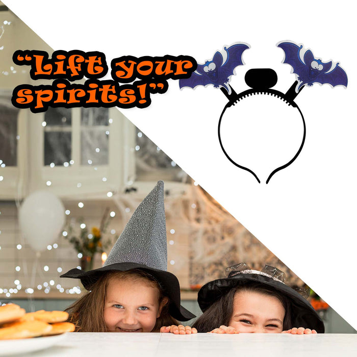 Halloween Headband Fibre Optic Light Up Halloween Party, Trick or Treat 22cm Bat