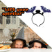 Halloween Headband Fibre Optic Light Up Halloween Party, Trick or Treat 22cm Bat