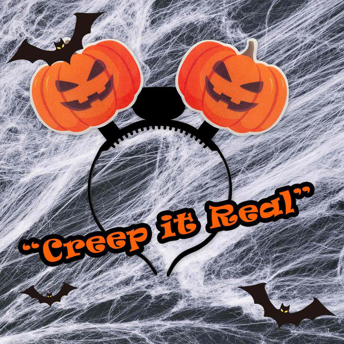 Halloween Headband Fibre Optic Light Up Party, Trick or