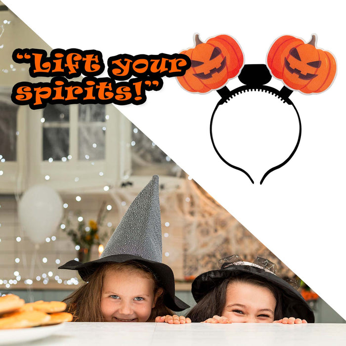 Halloween Headband Fibre Optic Light Up Halloween Party, Trick or Treat Pumpkin