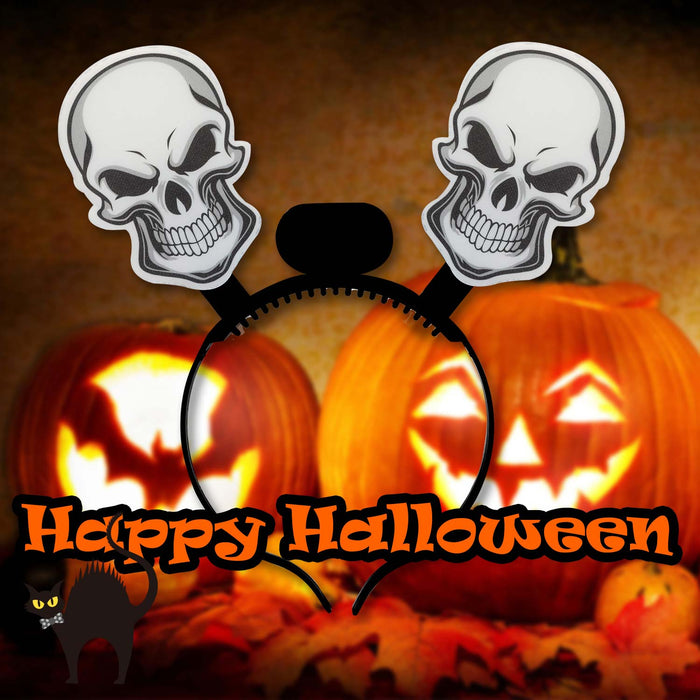 Halloween Headband Fibre Optic Light Up Hallows Party, Trick or Treat