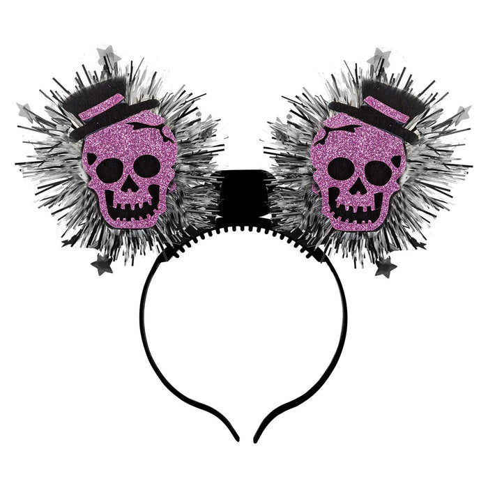 Halloween Headband Fibre Optic Light Up Hallows Party, Trick or Treat