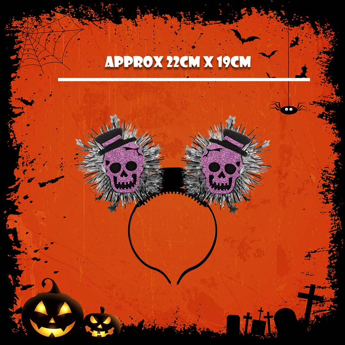 Halloween Headband Fibre Optic Light Up Hallows Party, Trick or Treat