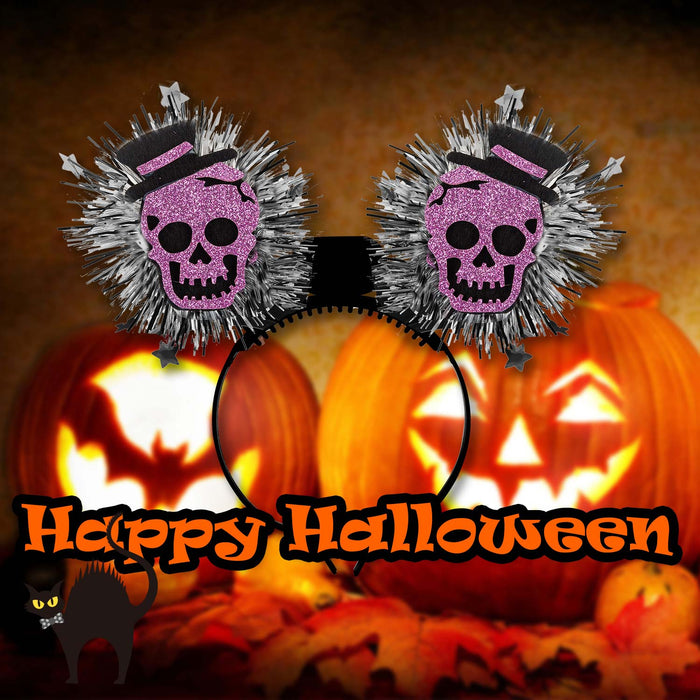 Halloween Headband Fibre Optic Light Up Hallows Party, Trick or Treat