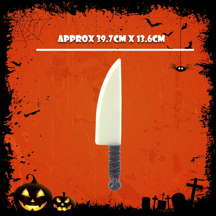 Halloween Weapon Knife Glow In The Dark Prop Trick or Treat Party 39.7cm Knife