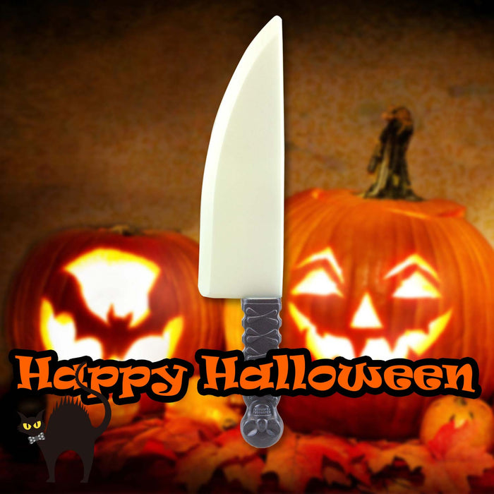 Halloween Weapon Knife Glow In The Dark Prop Trick or Treat Party 39.7cm Knife