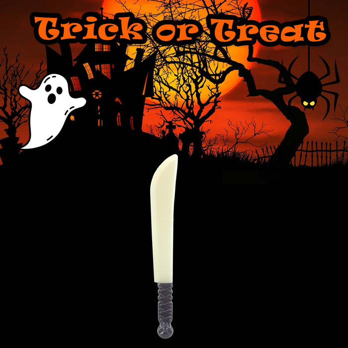 Halloween Weapon Machete Glow In The Dark Prop Trick or Treat 39.7cm Machete