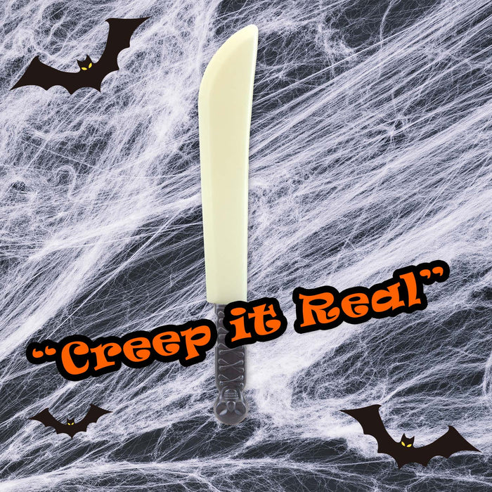 Halloween Weapon Machete Glow In The Dark Prop Trick or Treat 39.7cm Machete