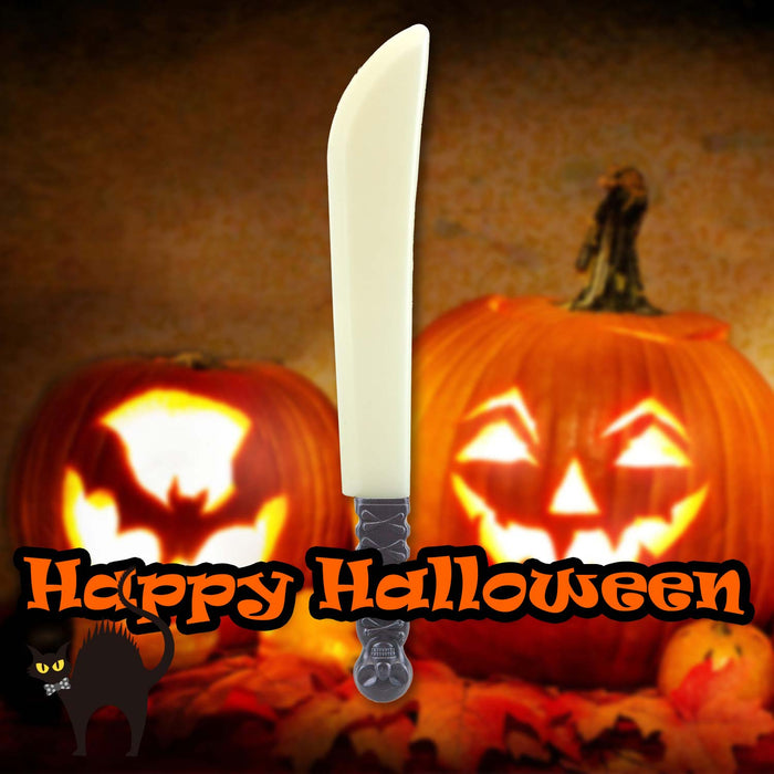 Halloween Weapon Machete Glow In The Dark Prop Trick or Treat 39.7cm Machete