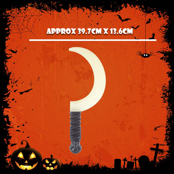 Halloween Weapon Sickle Glow In The Dark Prop Trick or Treat 39.