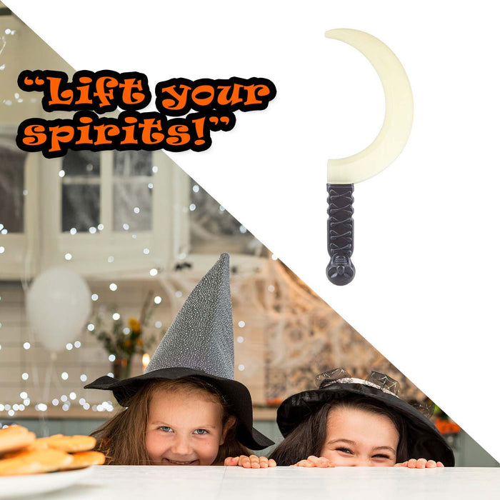 Halloween Weapon Sickle Glow In The Dark Prop Trick or Treat 39. 7cm Sickle