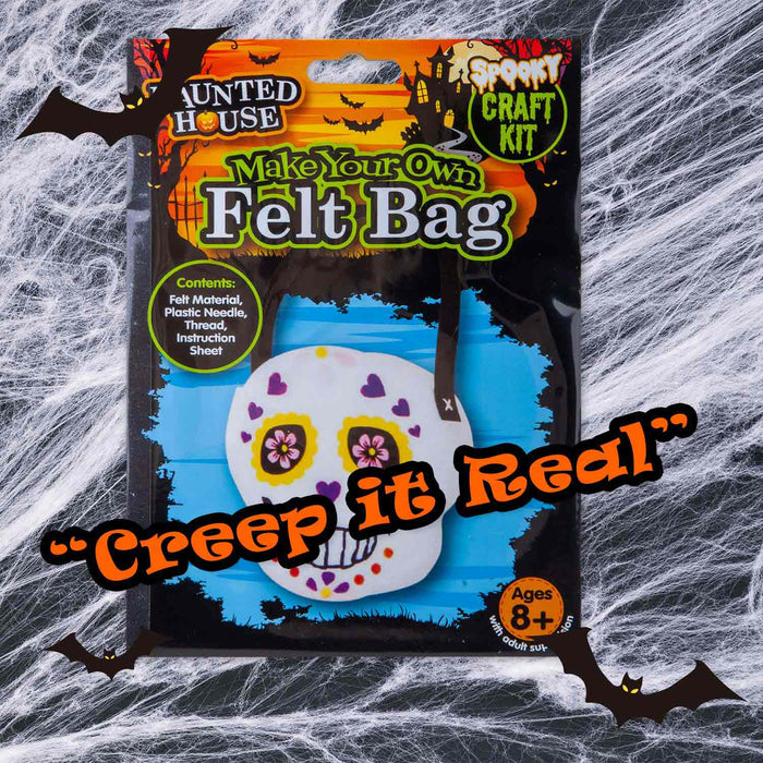 Halloween Felt Bag Kit Accessory Party, Trick or Treat Witch