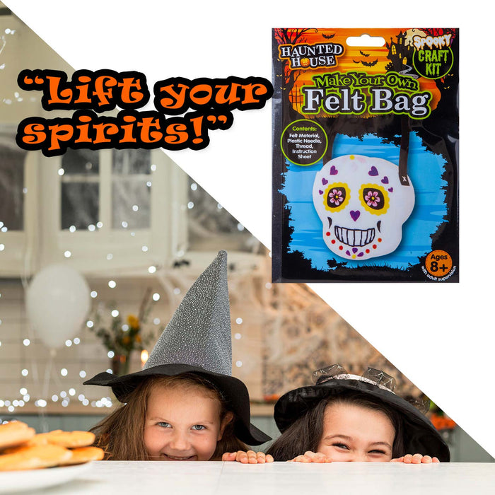 Halloween Felt Bag Kit Accessory Halloween Party, Trick or Treat 22cm Witch