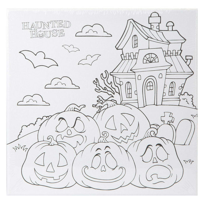 Halloween Canvas Craft Accessory Halloween Party, Trick or Treat 25cm House