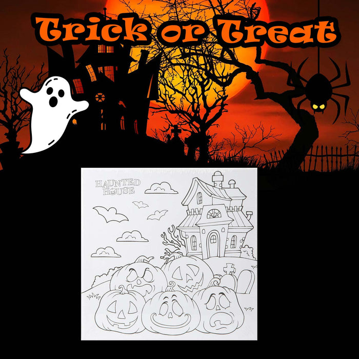 Halloween Canvas Craft Accessory Party, Trick or Treat House