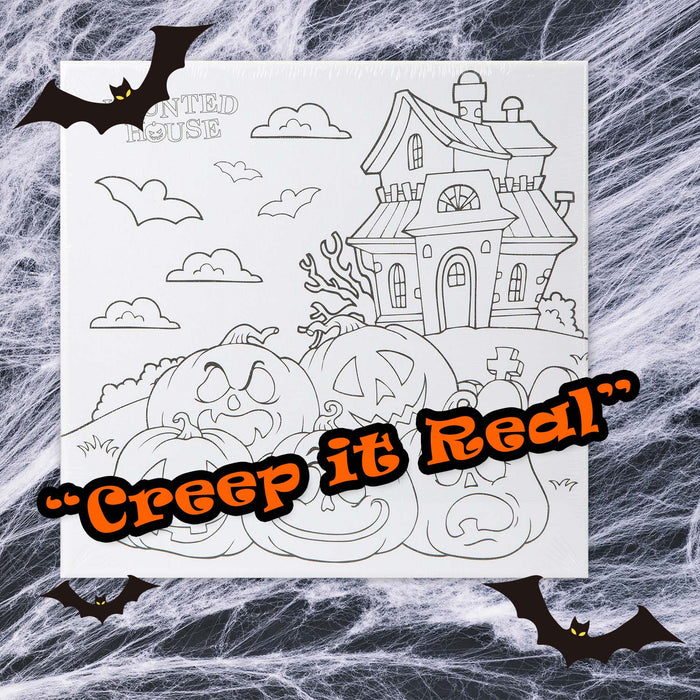 Halloween Canvas Craft Accessory Halloween Party, Trick or Treat 25cm House